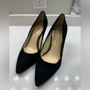 Jessica Simpson Black Suede Heels